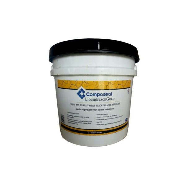 3.5 gallon Liquid Black Gold waterproof and crack isolation membrane